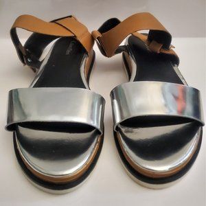 Calvin Klein Metallic Sandals